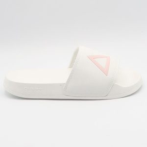 Ciabatta con logo – Bianco e rosa