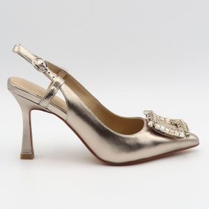 Decolletè sling back diva – Bronzo