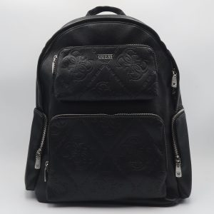Zaino boston con logo impresso – Nero