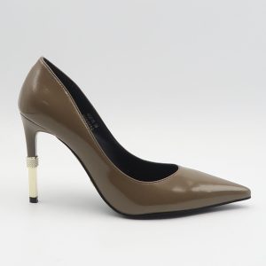 Decolleté con tacco a stiletto – Khaki