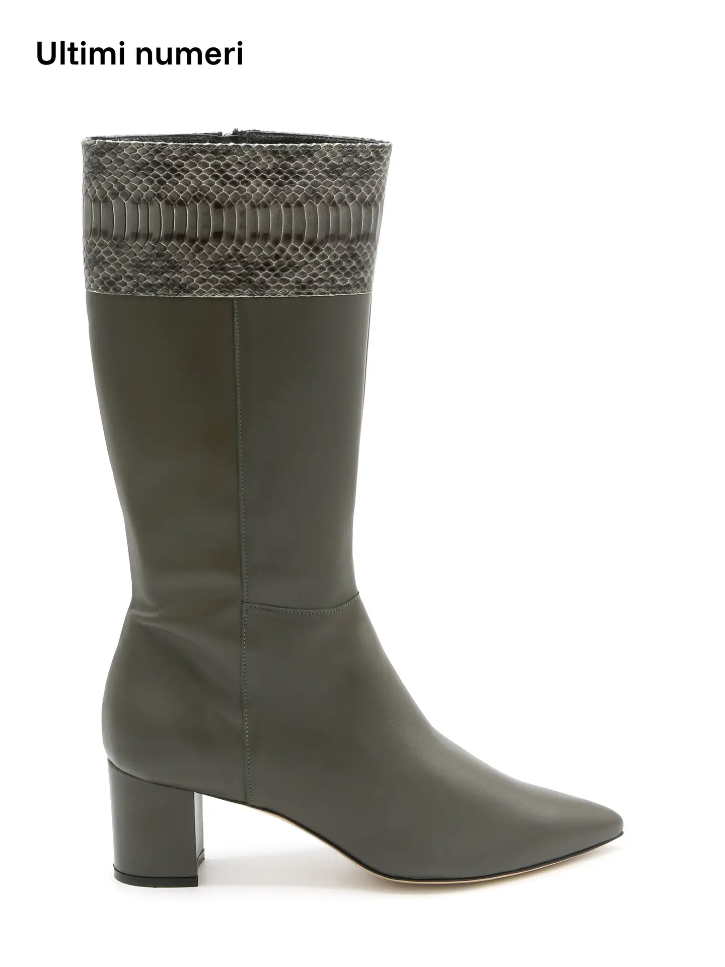 Stivale Fascia Pitonata Verde Militare