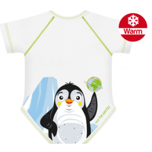J bimbi Body 0-36 mesi in caldo cotone biologico warm pinguino