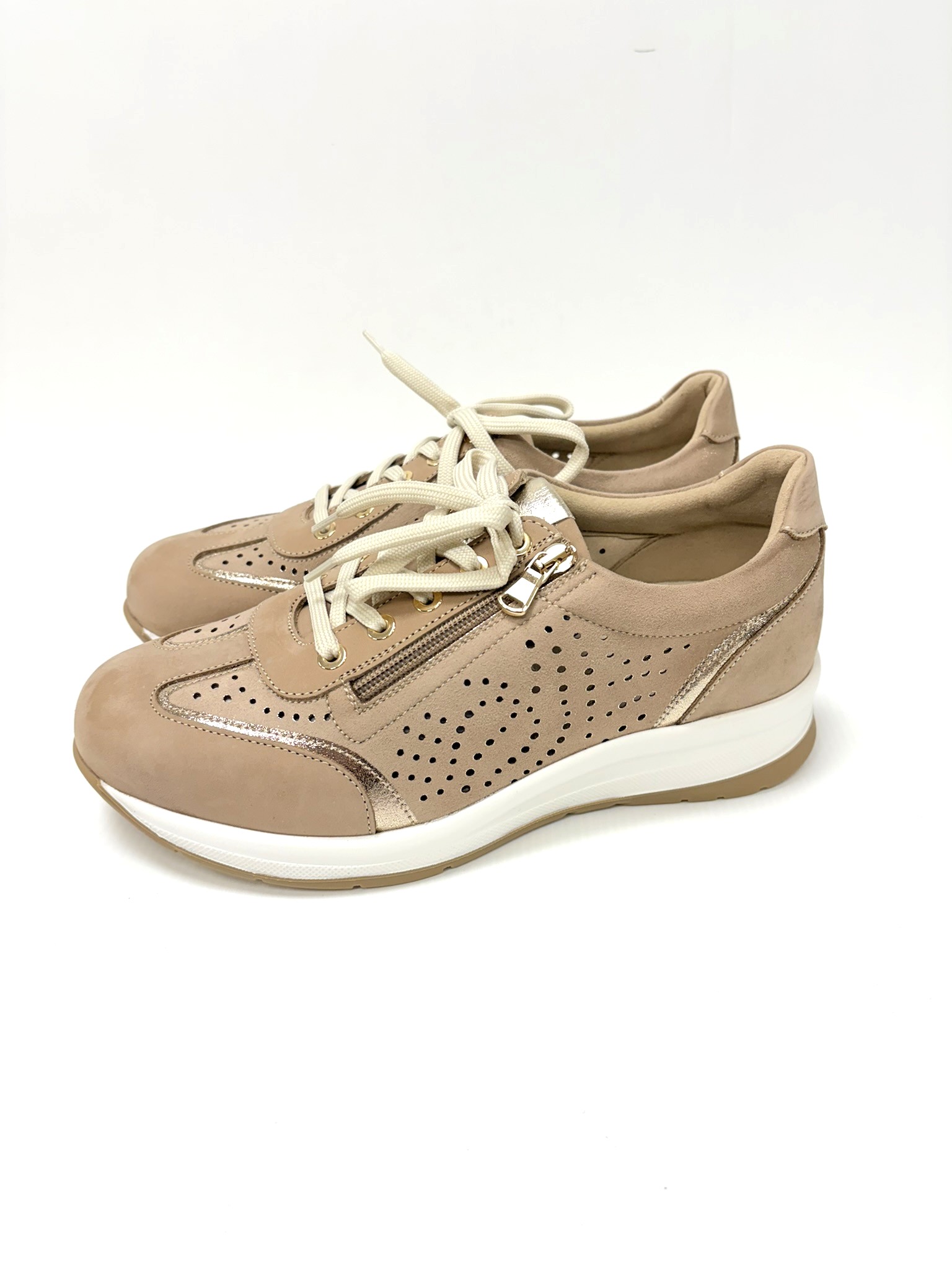 Ecosanit Scarpe biomeccaniche con lacci e zip Isadora