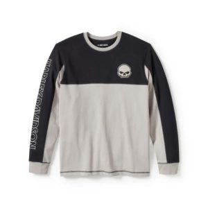 Maglia a manica lunga Willie G Skull Colorblock da uomo