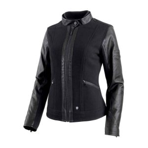 Giacca Harley-Davidson® in Lana e Pelle da donna