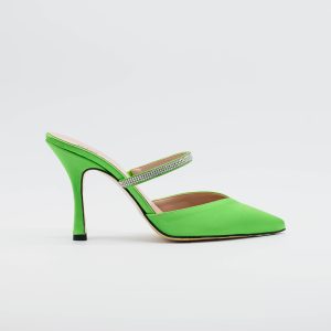 Sabot BERLINO 2629 in raso verde