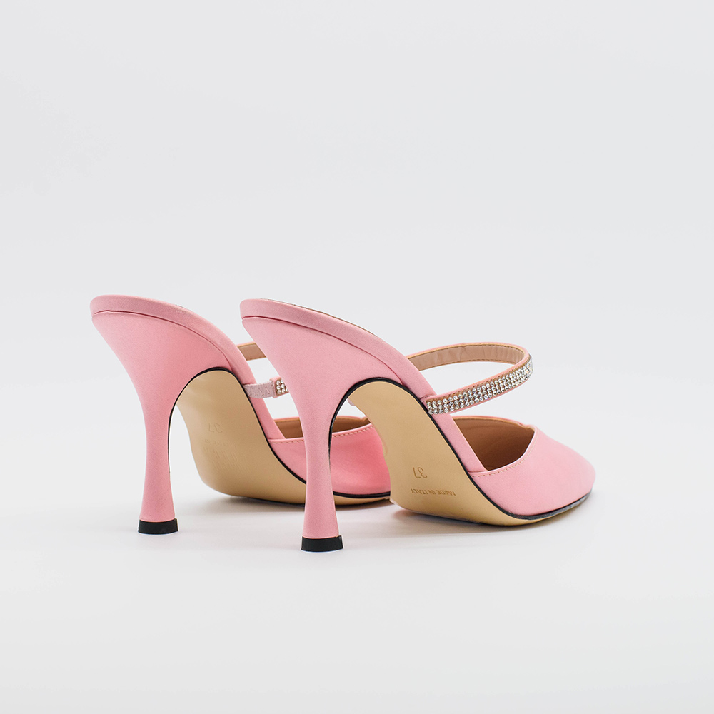 Sabot BERLINO 2629 in raso rosa - immagine 5