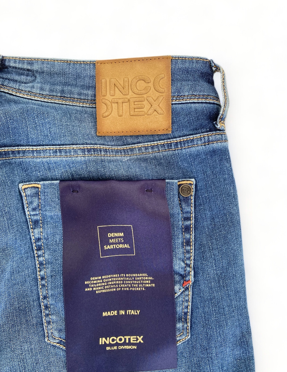 INCOTEX jeans slim fit chiaro - immagine 6