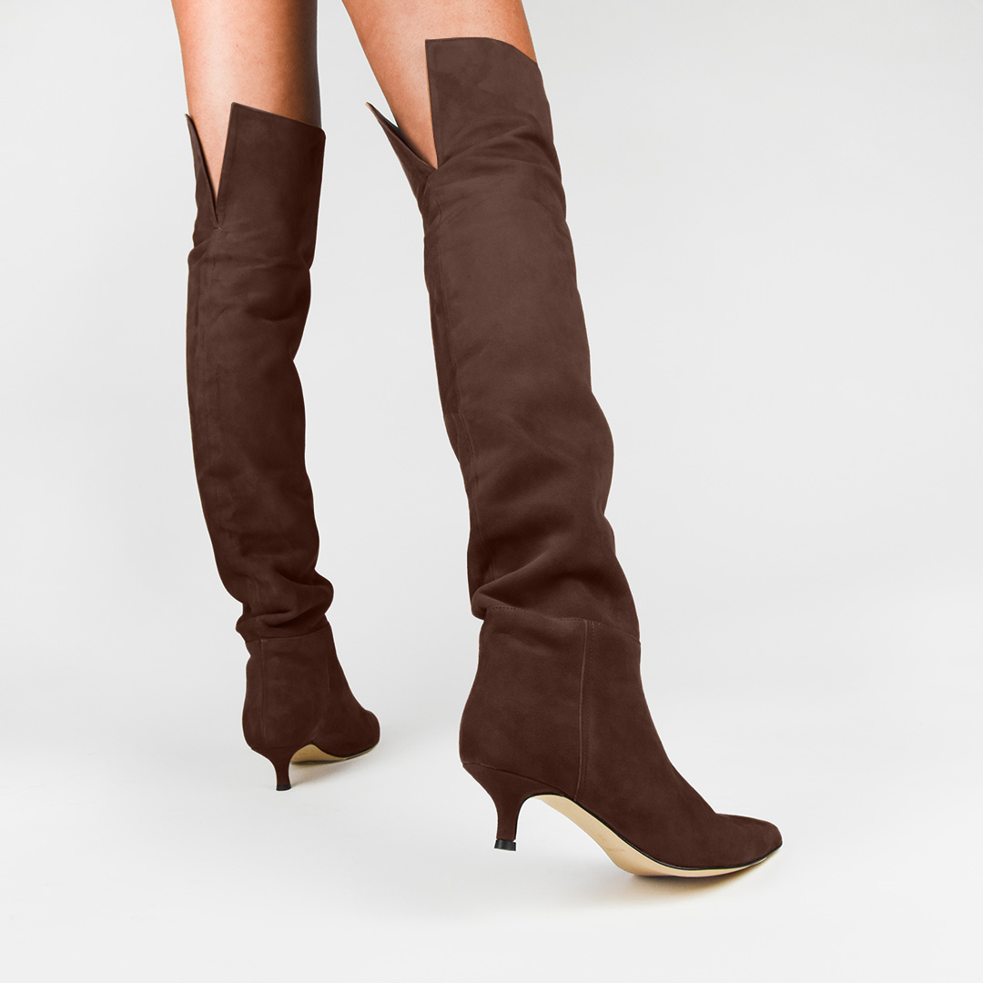 Stivale in Suede testa di moro ROGER 2191 - immagine 5