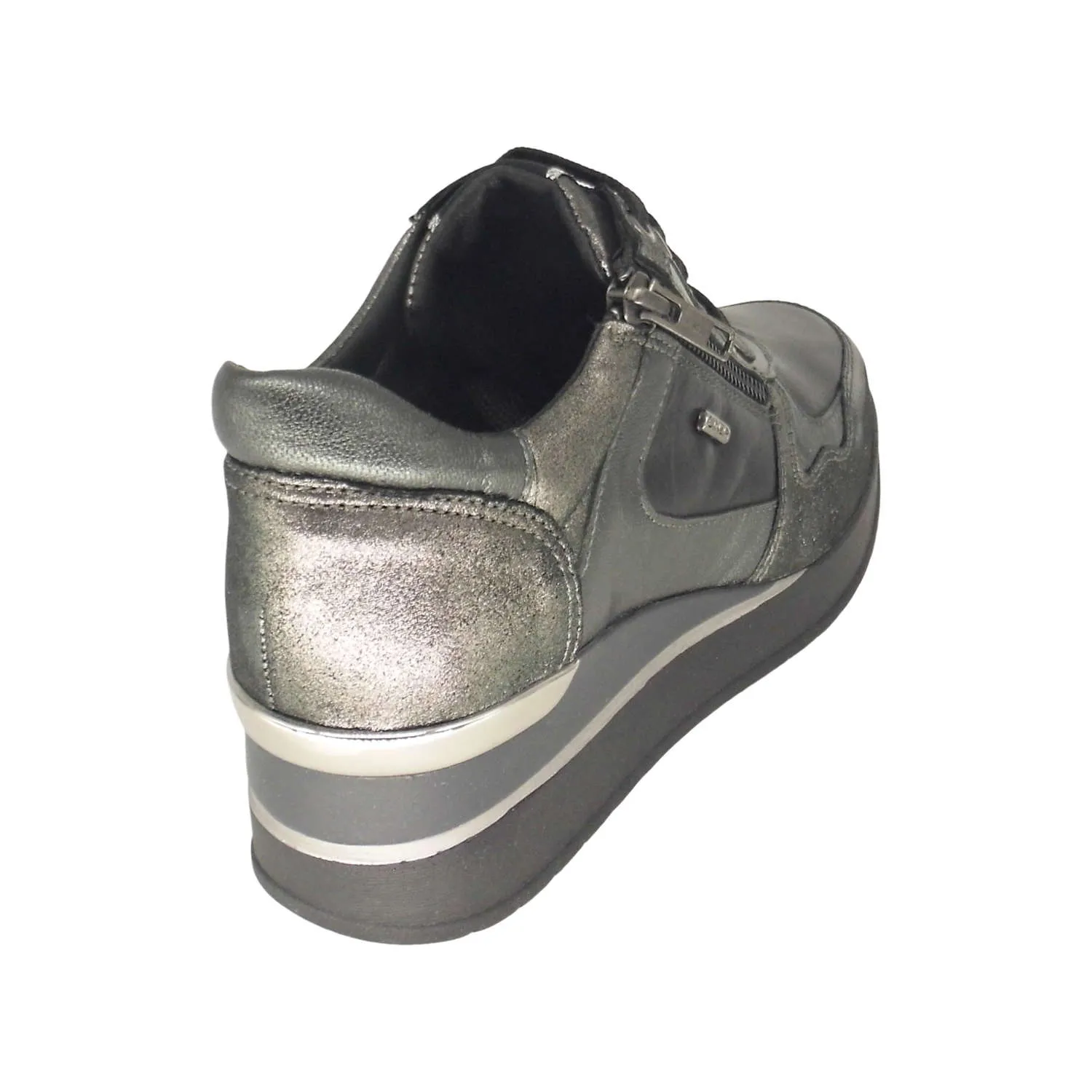 Scarpe Comode Sneakers Con Zeppa Medio Alta Cinzia Soft Iv2518913G - immagine 5