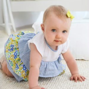 Abito con culotte neonata