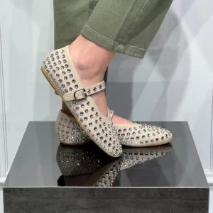 BALLERINA IN PELLE CON STRASS – OVYÉ