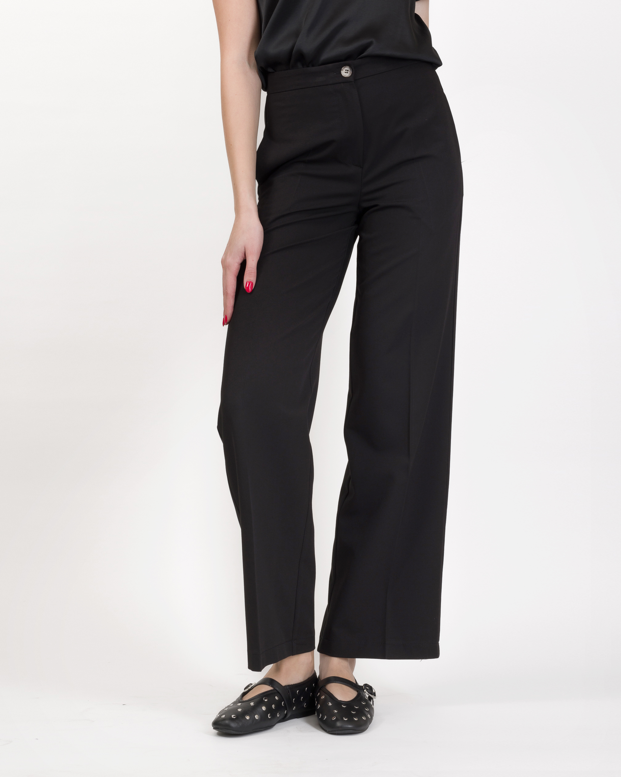PANTALONE STRAIGHT-LEG GAMBA AMPIA – GIULIA – VICOLO - immagine 9