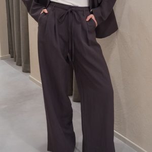 PANTALONE WIDE-LEG CON PINCES – VITTORIA – ELEH