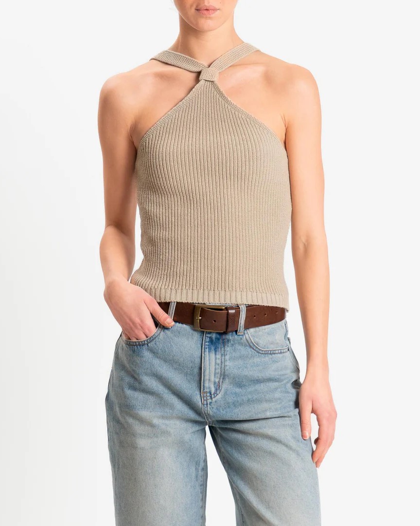 TOP HALTER CON NODO – KONTATTO