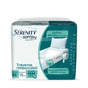Traversa Soft Dry Sensitive MAXI 80×180 Bordi Rimboccabili – Serenity