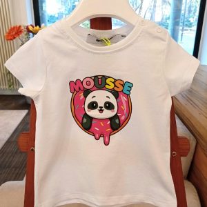 T.shirt manica corta neonata Panda